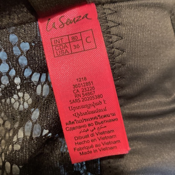 LaSenza black lace bra top 36C - Picture 2 of 2